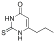 Molecular Structure of 500-50-5 (6-Propyl-2-thioxo-2, 3-dihydropyrimidin-4(1H)-one)